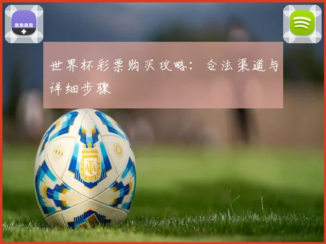 世界杯彩票购买攻略:合法渠道与详细步骤
